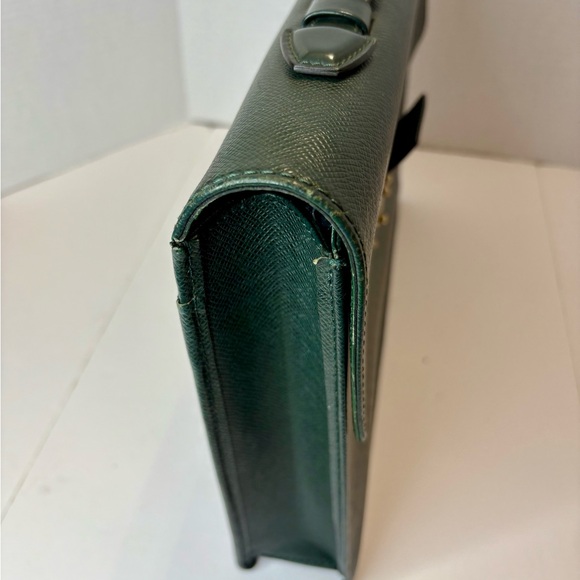 Louis Vuitton Selvette Clado Taiga, Briefcase Business Bag Document Bag Green - Picture 8 of 16